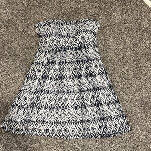 My Michelle Monochrome Strapless Dress